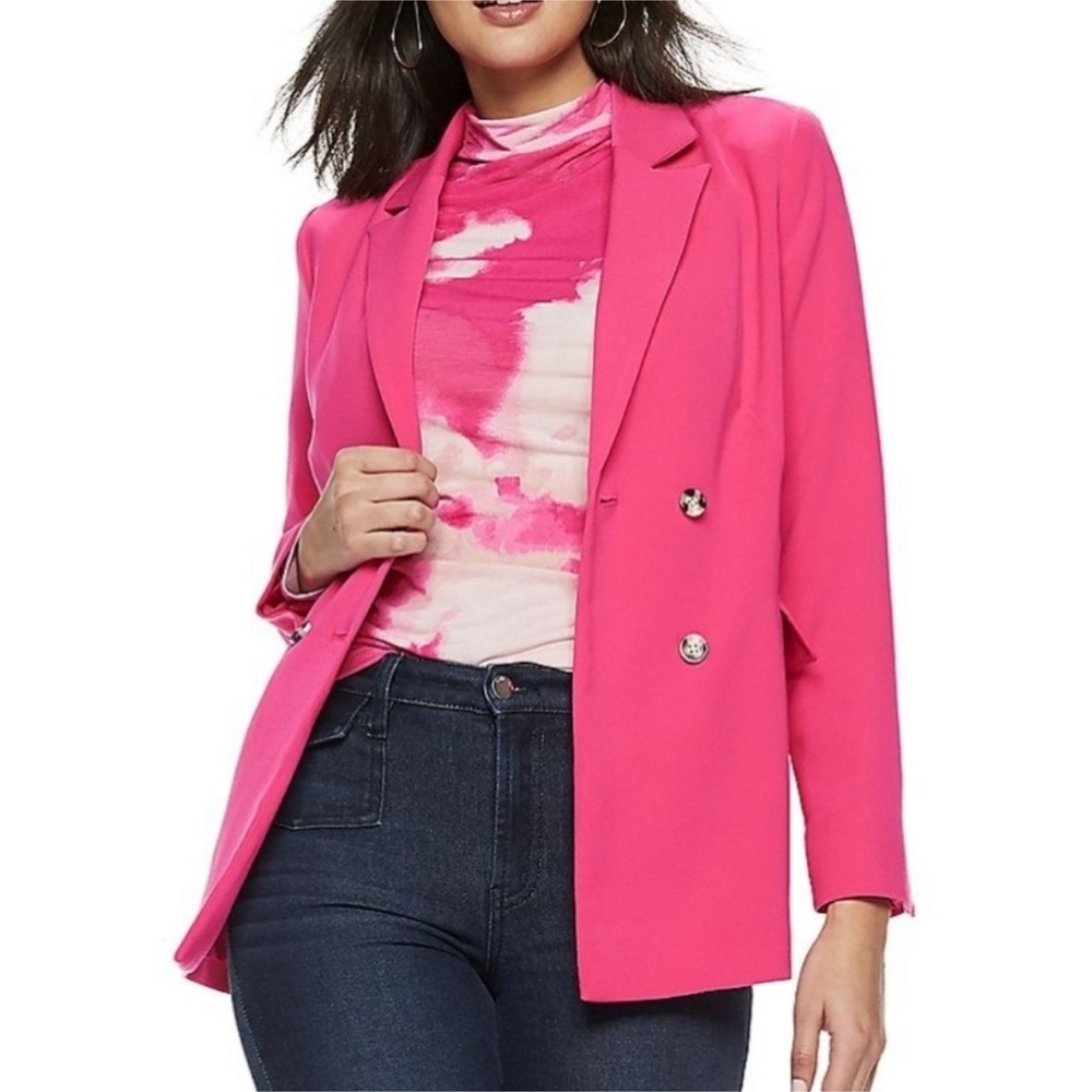 Nine West Oversized  Double Breasted Blazer
